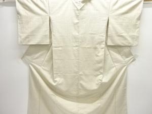 アンティーク　十字絣織り出し手織り紬着物